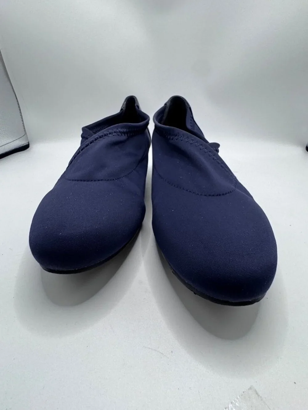 Angel Steps Navy Blue Slip-On Wedge Shoes Size 9.5M Comfortable All-Man-Made Mat